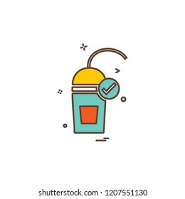 Drink icon design vector