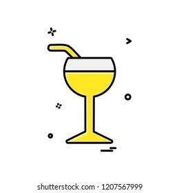 Drink icon design vector