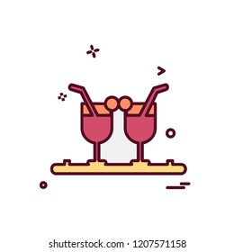 Drink icon design vector