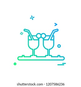 Drink icon design vector