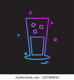 Drink icon design vector