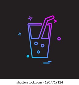 Drink icon design vector