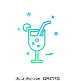 Drink icon design vector