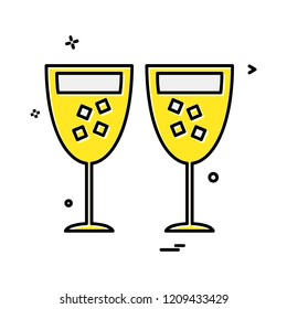 Drink icon design vector