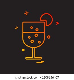 Drink icon design vector
