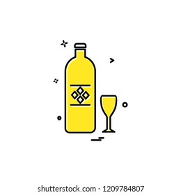 Drink icon design vector