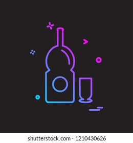 Drink icon design vector