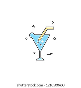 Drink icon design vector
