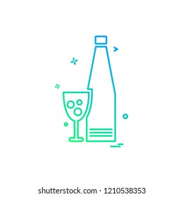 Drink icon design vector