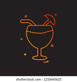 Drink icon design vector