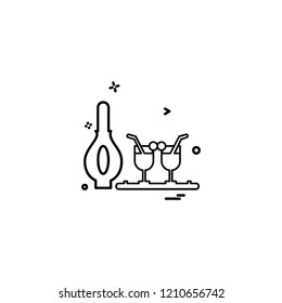 Drink icon design vector