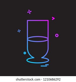 Drink icon design vector