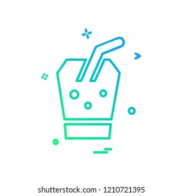 Drink icon design vector