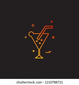 Drink icon design vector