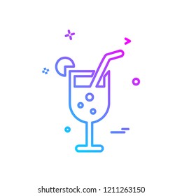 Drink icon design vector