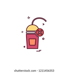 Drink icon design vector