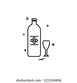Drink icon design vector