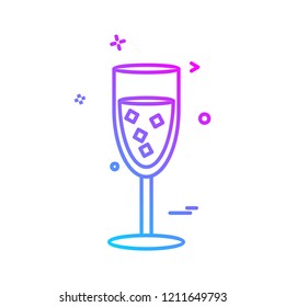Drink icon design vector