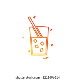 Drink icon design vector