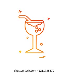 Drink icon design vector