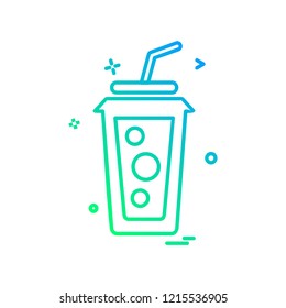 Drink icon design vector