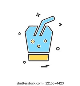 Drink icon design vector