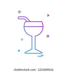Drink icon design vector