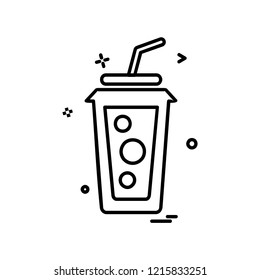 Drink icon design vector
