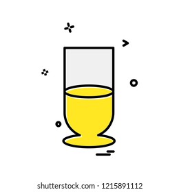 Drink icon design vector