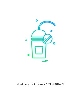 Drink icon design vector