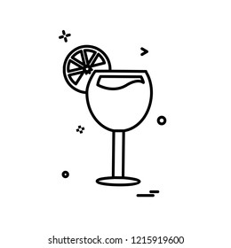 Drink icon design vector