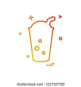 Drink icon design vector