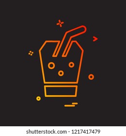 Drink icon design vector