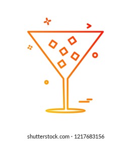 Drink icon design vector