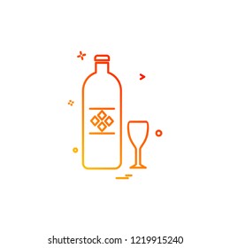 Drink icon design vector