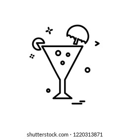 Drink icon design vector