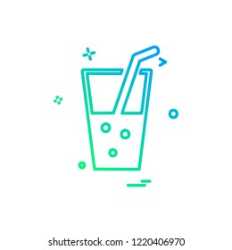 Drink icon design vector