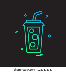 Drink icon design vector