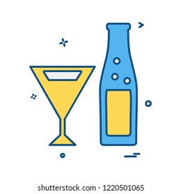 Drink icon design vector