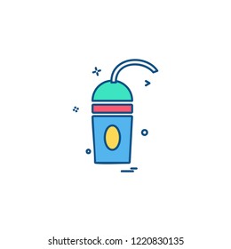 Drink icon design vector