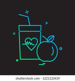 Drink icon design vector