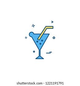 Drink icon design vector