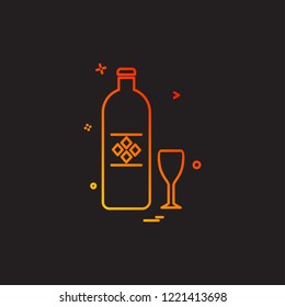 Drink icon design vector