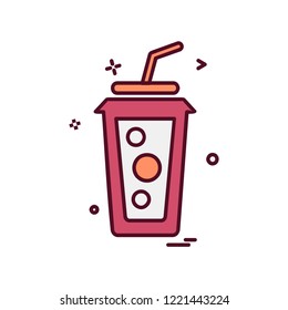 Drink icon design vector