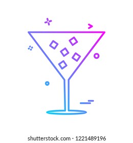 Drink icon design vector