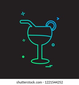 Drink icon design vector