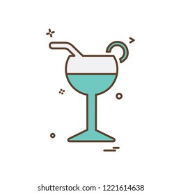 Drink icon design vector