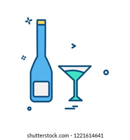 Drink icon design vector