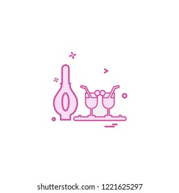 Drink icon design vector