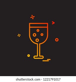 Drink icon design vector